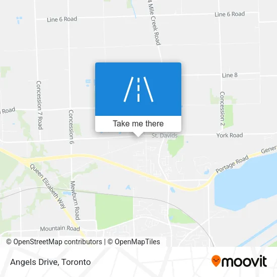 Angels Drive map