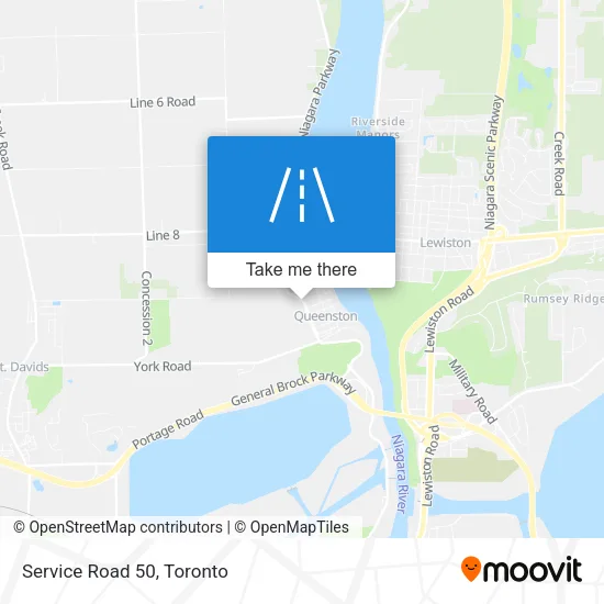 Service Road 50 map