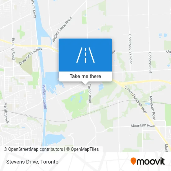 Stevens Drive map