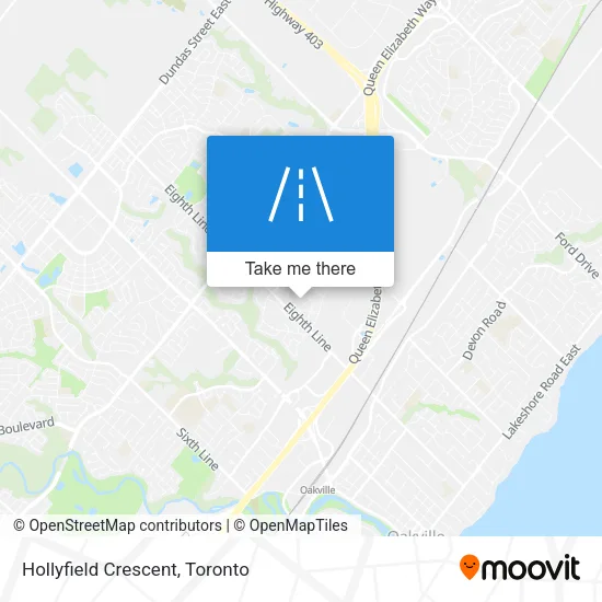 Hollyfield Crescent map