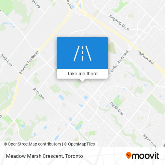 Meadow Marsh Crescent map