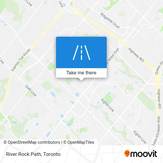 River Rock Path map