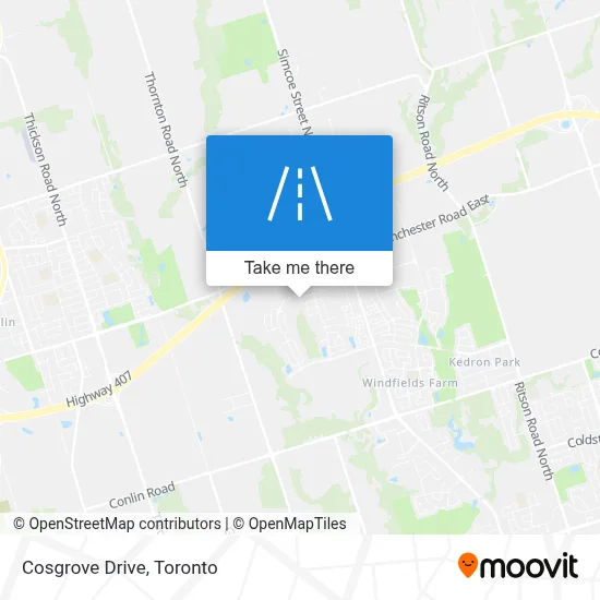 Cosgrove Drive map
