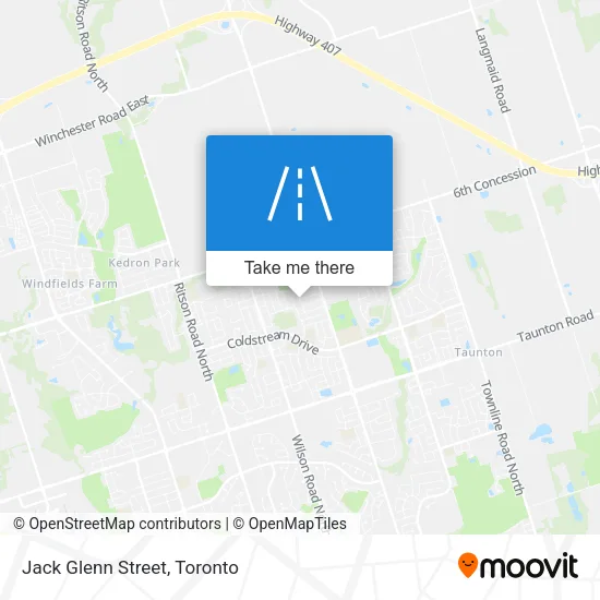 Jack Glenn Street map