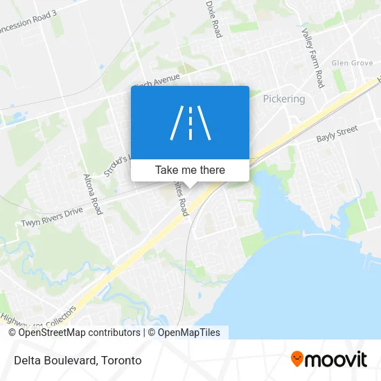 Delta Boulevard map