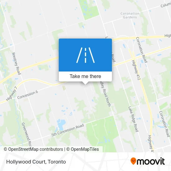 Hollywood Court map