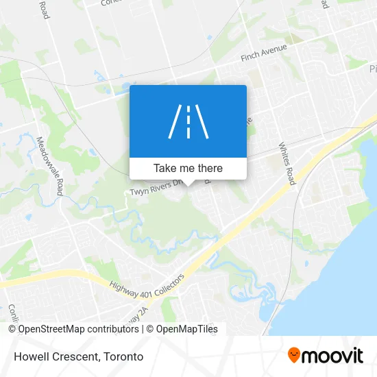 Howell Crescent map
