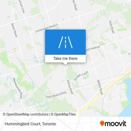 Hummingbird Court map