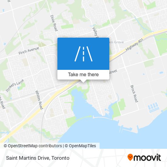 Saint Martins Drive map