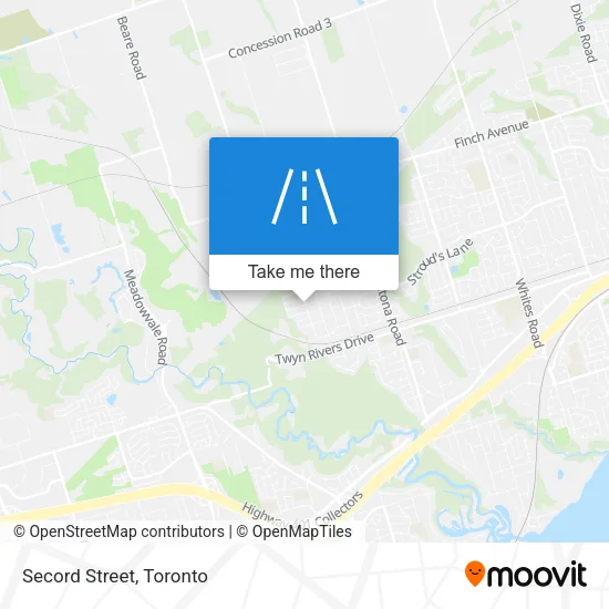 Secord Street map