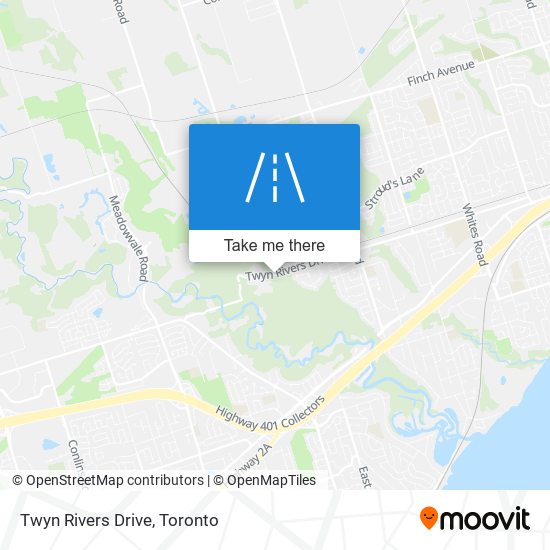 Twyn Rivers Drive map