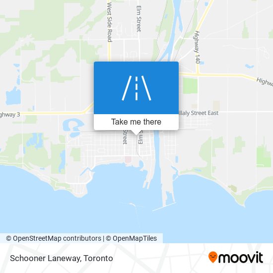 Schooner Laneway map