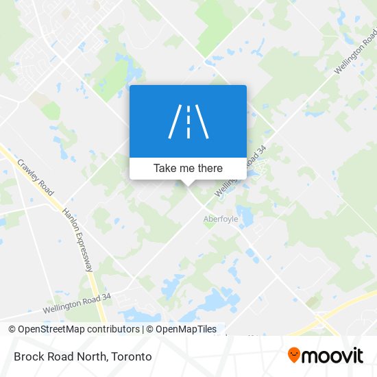 Brock Road North map