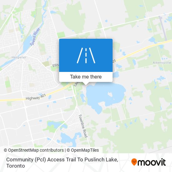 Community (Pcl) Access Trail To Puslinch Lake map