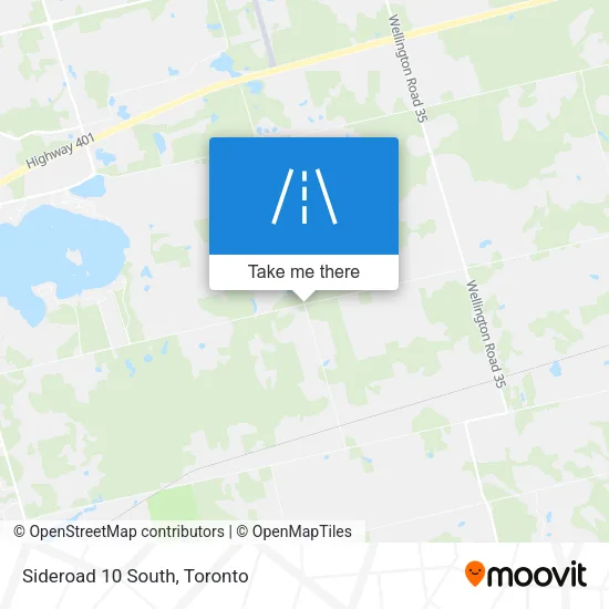 Sideroad 10 South map