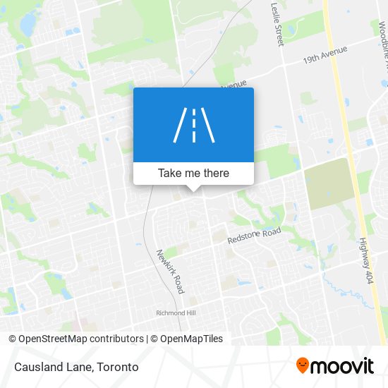 Causland Lane map