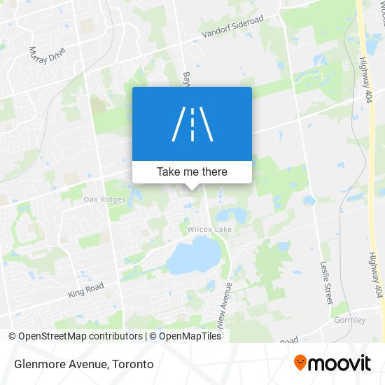 Glenmore Avenue map