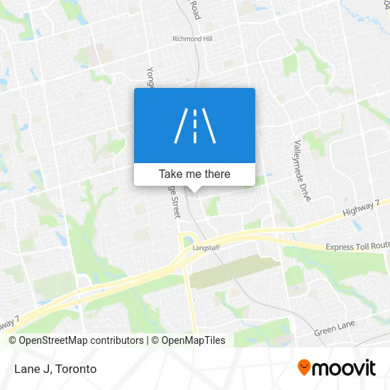 Lane J map