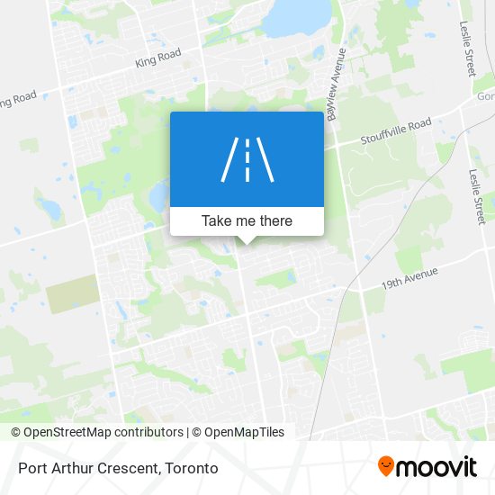 Port Arthur Crescent map