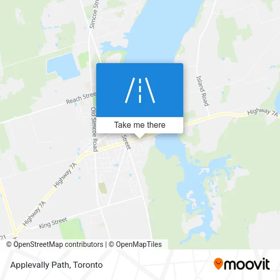 Applevally Path map
