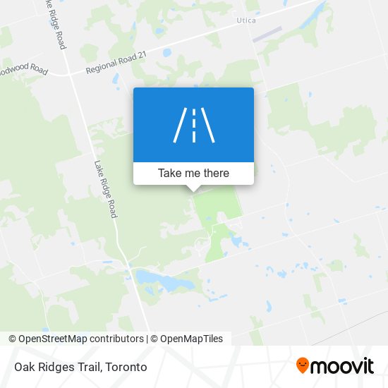 Oak Ridges Trail map