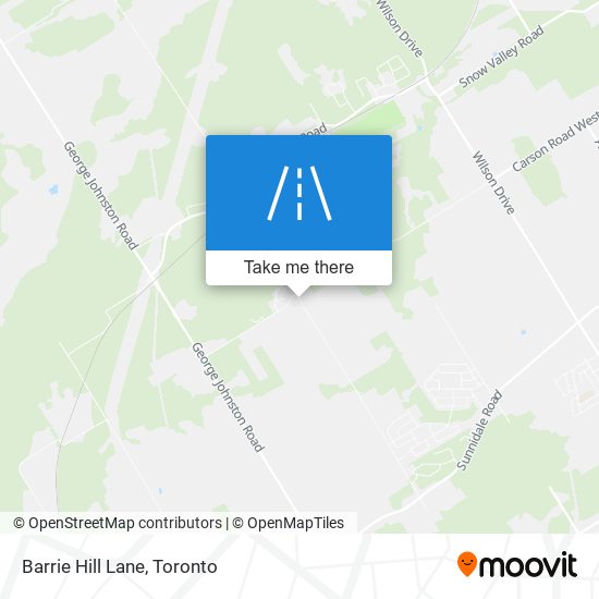 Barrie Hill Lane map