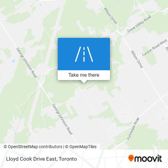 Lloyd Cook Drive East map
