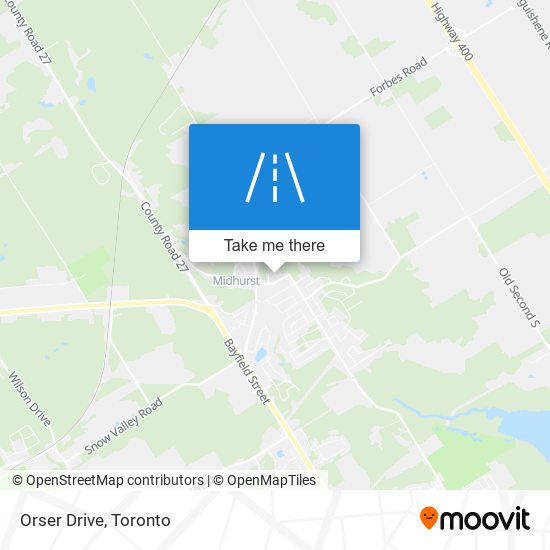 Orser Drive map