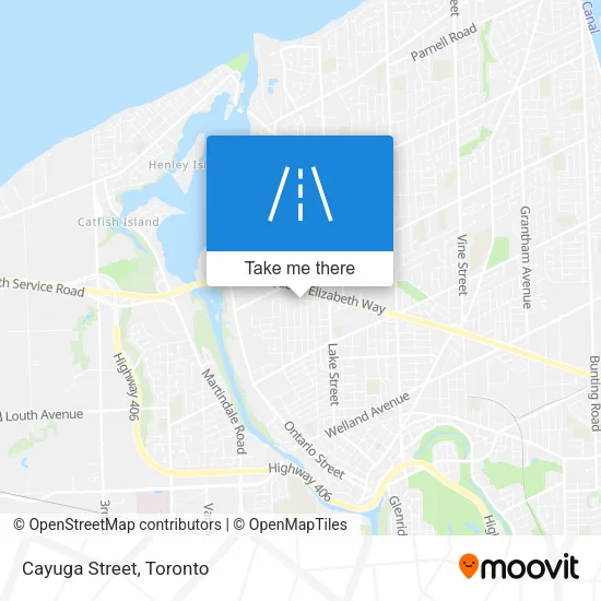 Cayuga Street map