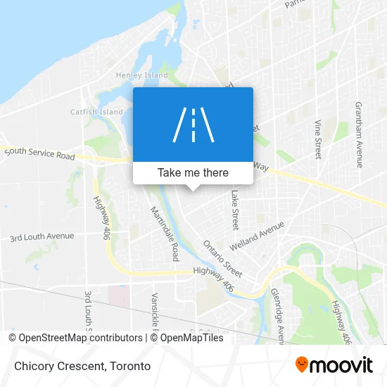 Chicory Crescent map