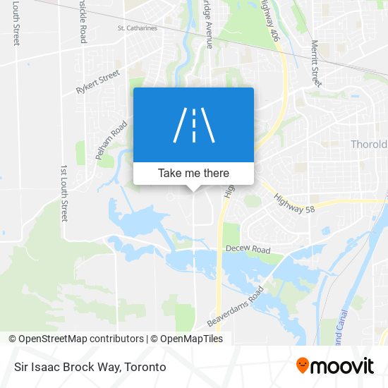 Sir Isaac Brock Way map