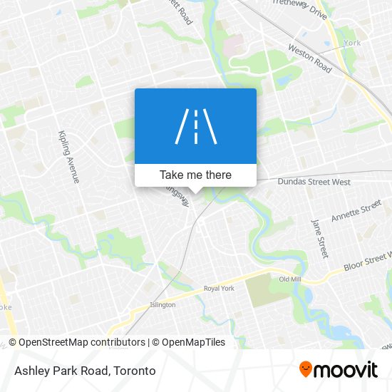 Ashley Park Road map