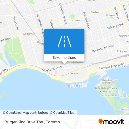 Burger King Drive Thru map