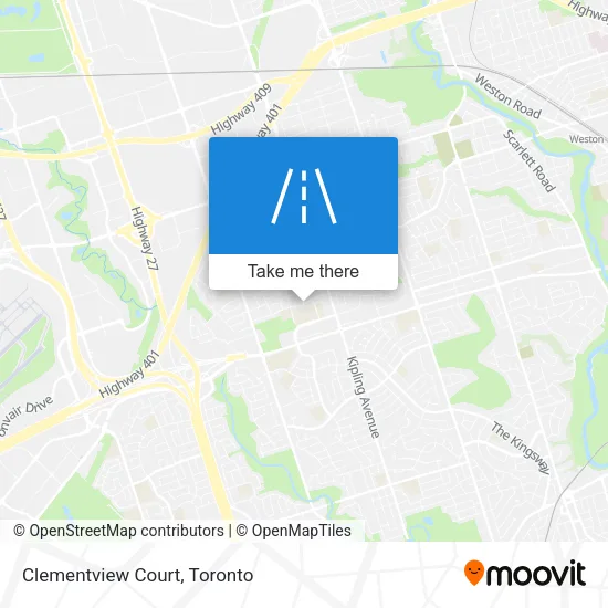 Clementview Court map