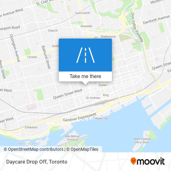 Daycare Drop Off map