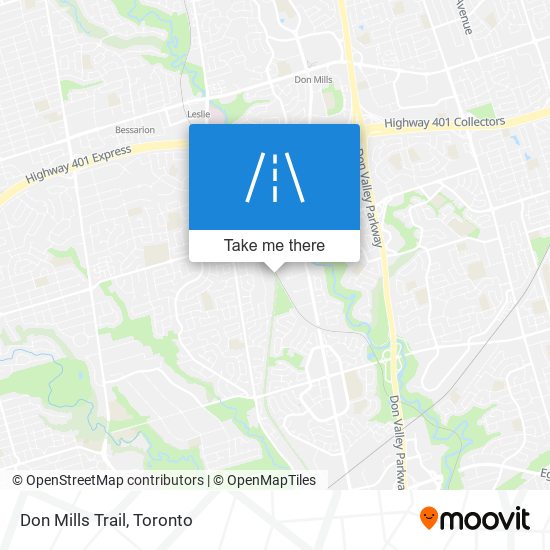 Don Mills Trail map