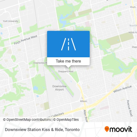 Downsview Station Kiss & Ride plan