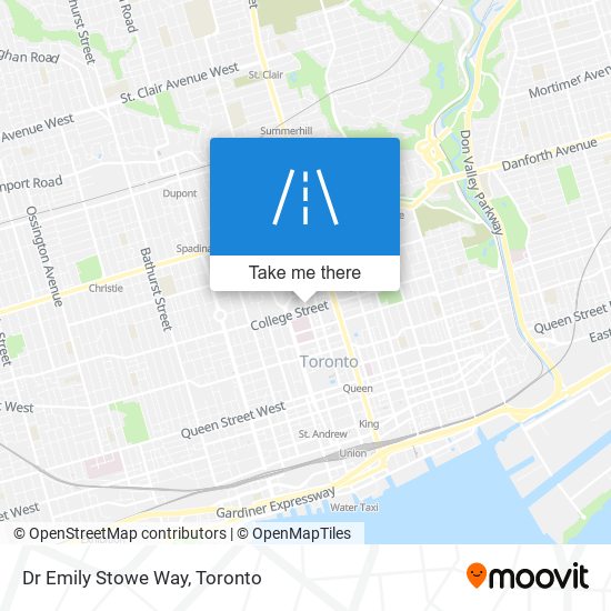 Dr Emily Stowe Way map