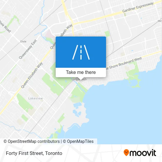 Forty First Street map