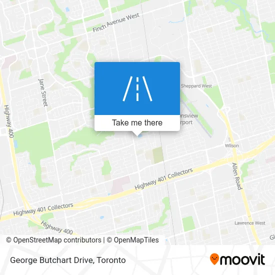 George Butchart Drive map