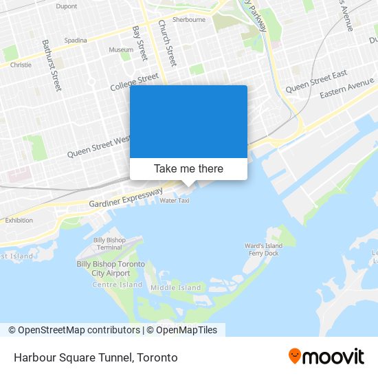 Harbour Square Tunnel map
