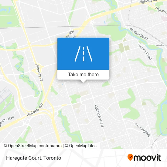 Haregate Court map