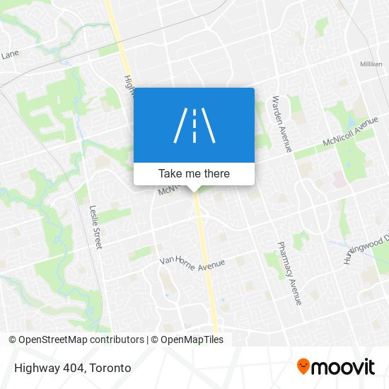 Highway 404 map