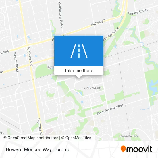 Howard Moscoe Way map
