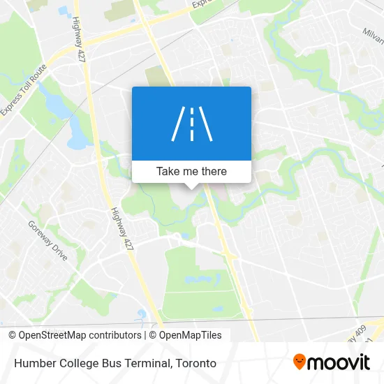 Humber College Bus Terminal map