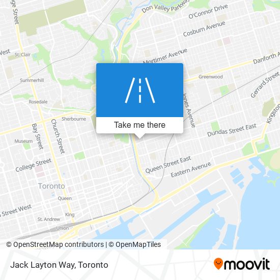 Jack Layton Way map