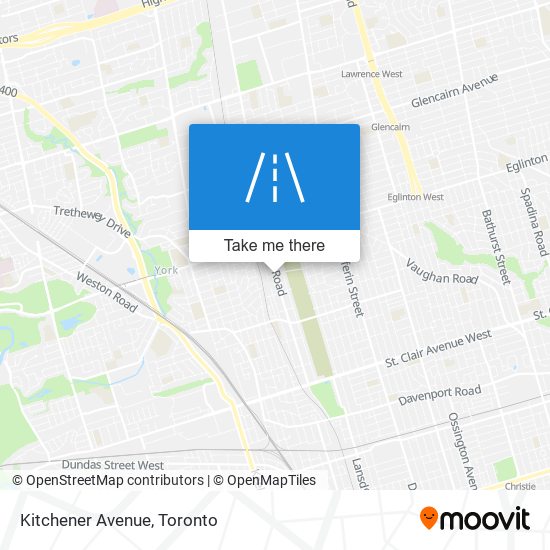 Kitchener Avenue map