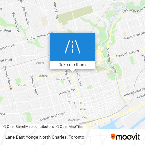 Lane East Yonge North Charles map