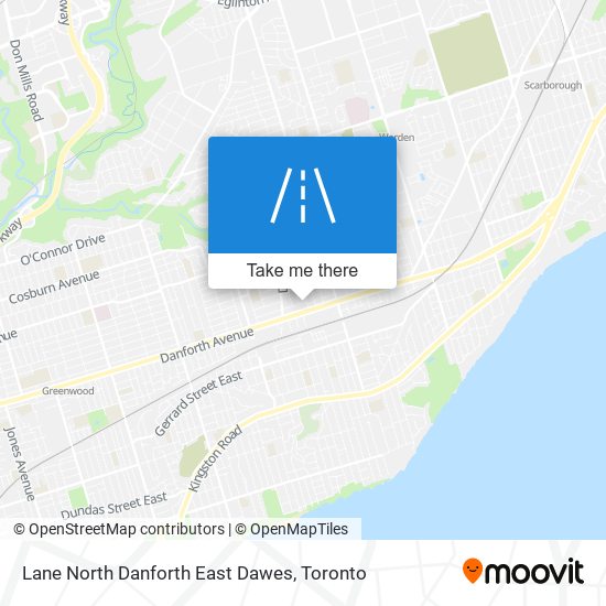 Lane North Danforth East Dawes map