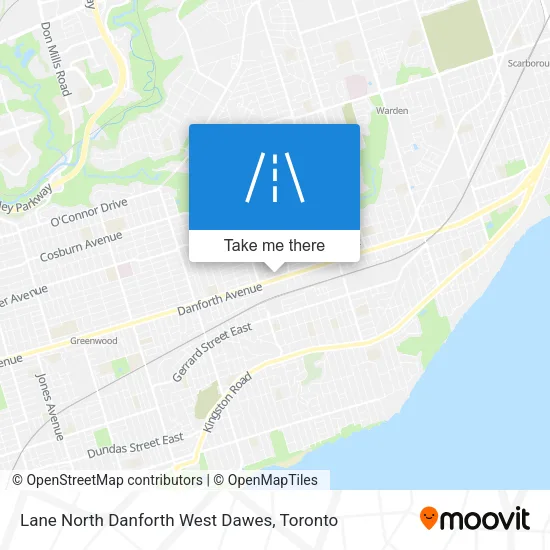 Lane North Danforth West Dawes map